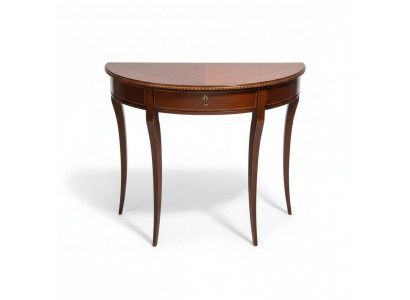 Half-round console wood console telephone table hallway side tables solid wood