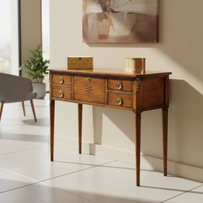Furniture Style Baroque Design Wood Italian Furniture Console Table Brown Sideboard