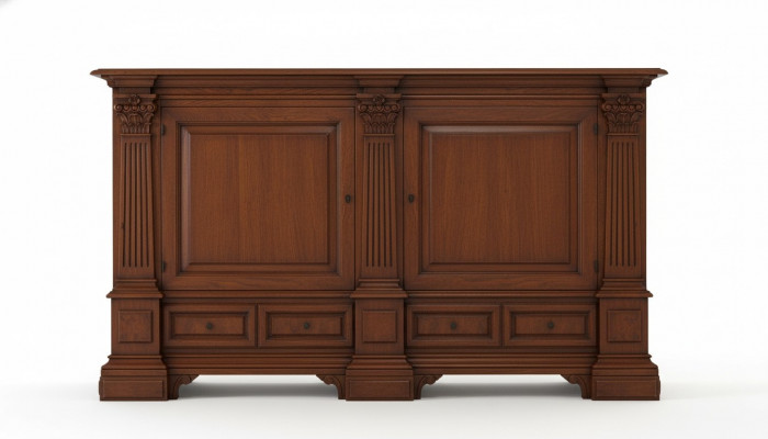 Sideboard Drawer Display Cabinet Living Room Wood Buffet Sideboard Cupboard New
