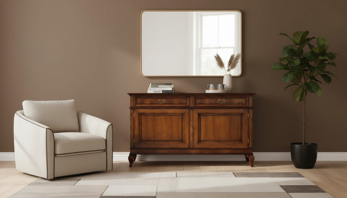 Sideboard Furniture Cabinet Dresser Solid Wood Sideboard Country House Dressers Console New