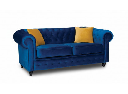 Blue living room couch cushion furniture two-seater couches sofas fabric textile