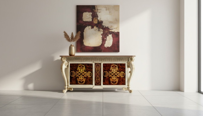 Sideboard Massive Cabinet Shelf Wood Sideboards Luxury Furniture from Italy