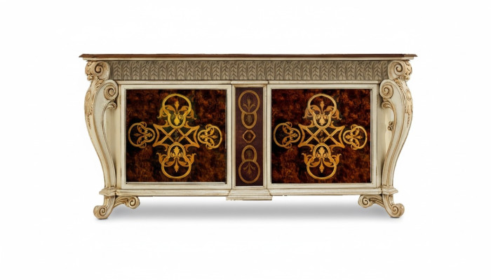 Sideboard Massive Cabinet Shelf Wood Sideboards Luxury Furniture from Italy