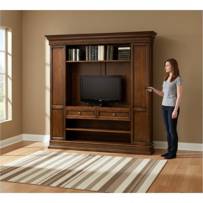 TV cabinet TV console lowboard wood Art Deco sideboard stand living room rtv