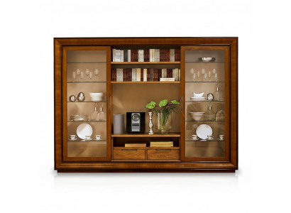 Living room cabinet wall unit shelf display cabinet XXL wall units Italian furniture wood