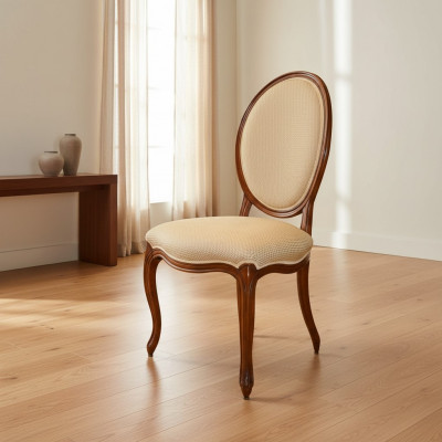 Dining room chair brown luxury classic wooden chair chairs Italian furniture new