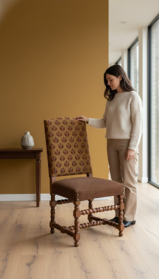 Dining room chairs luxury design armchair solid wood chair wood Italian furniture