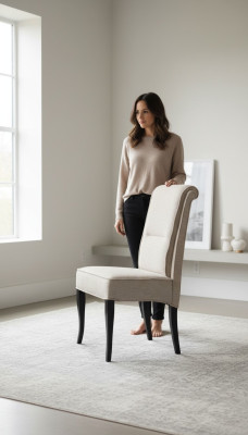 Chair Classic Design 1-Seater Armchair Wooden Chairs Italian Furniture Armchair