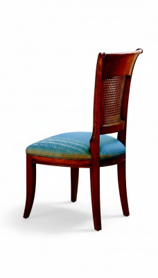 Real wood chair leather chairs dining room armchair Italian furniture