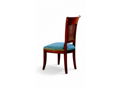 Real wood chair leather chairs dining room armchair Italian furniture