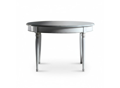 Round dining table dining room tables furniture decor wooden table white Italy