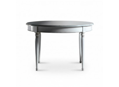 Round dining table dining room tables furniture decor wooden table white Italy