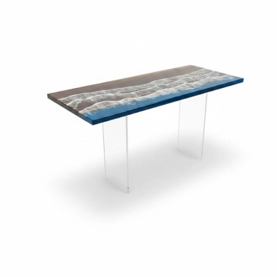 Modern dining table epoxy furniture designer table epoxy resin tables 121x51cm