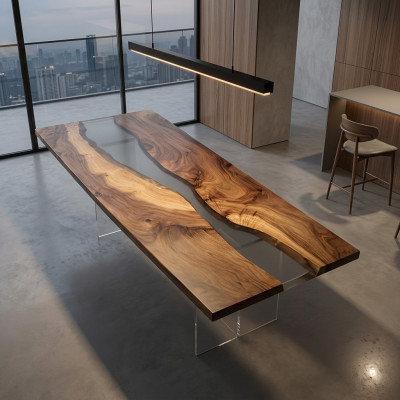 Design table modern sea river furniture tables dining table tables epoxy resin ocean