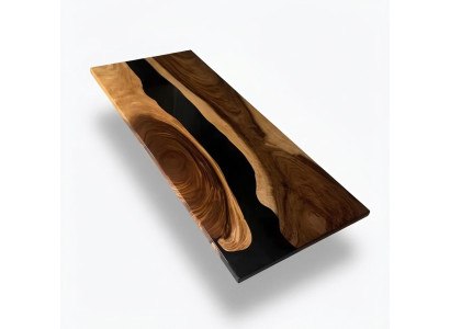 Epoxy resin dining table real wood solid furniture waterfall epoxy table furniture new