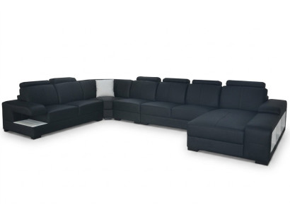 Sectional Design Corner Set Corner Sofa Sofa Couch Upholstered Living Landscape LED USB