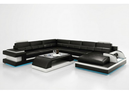 Modern corner sofa couch upholstery corner suite living landscape sofa corner set + USB