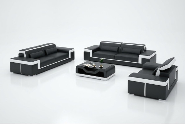 Leather sofa set 3+3 seater sofa couch upholstery set sofa set