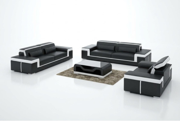 3+2 Seater Leather Sofa Suite Couch Upholstery Set Sofa Suite G8020D