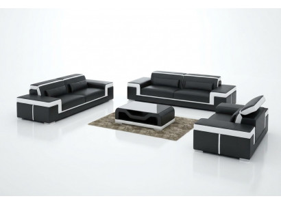 3+2 Seater Leather Sofa Suite Couch Upholstery Set Sofa Suite G8020D