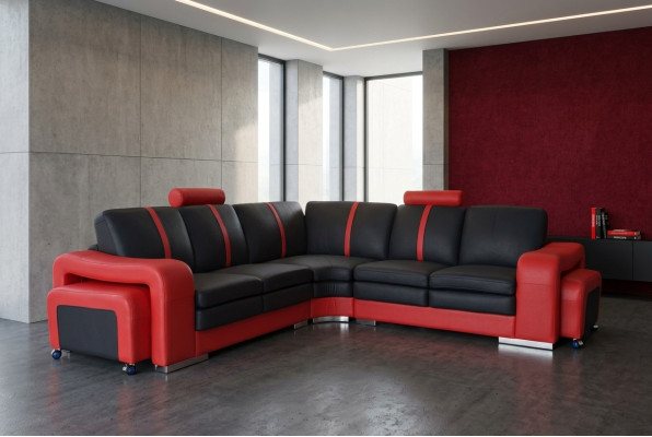 Modern corner sofa couch upholstery, corner set sofa corner set + USB living landscape