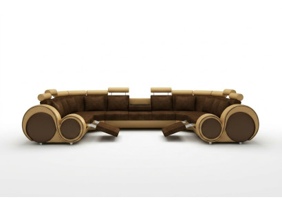 Fabric Textile Couch Textile Sofa with USB Corner Sofa Living Landscape XXL Relax New