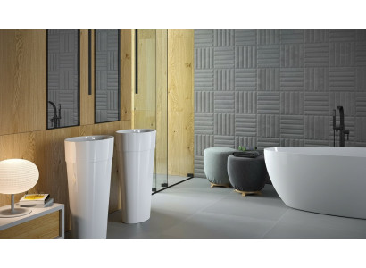 Modern design washbasin acrylic bathroom freestanding sink