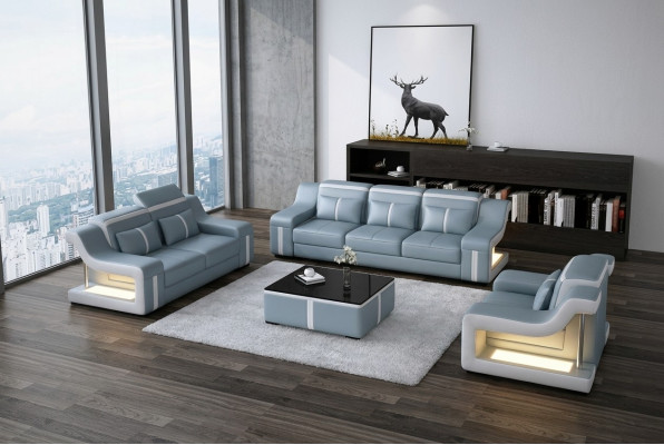 Living room upholstered furniture leather sofa couch sofa seat upholstery sets 3+2+1