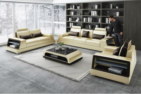 Living room upholstered leather sofa set couch sofa seat upholstery suites 3+2+2