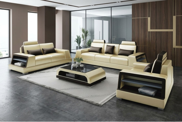 Living room upholstered leather sofa set couch sofa seat upholstery suites 3+2+2