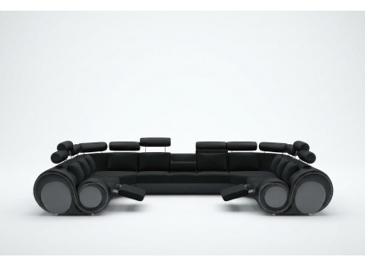 Design XXL sectional sofa with USB, upholstered corner textile sofa new
