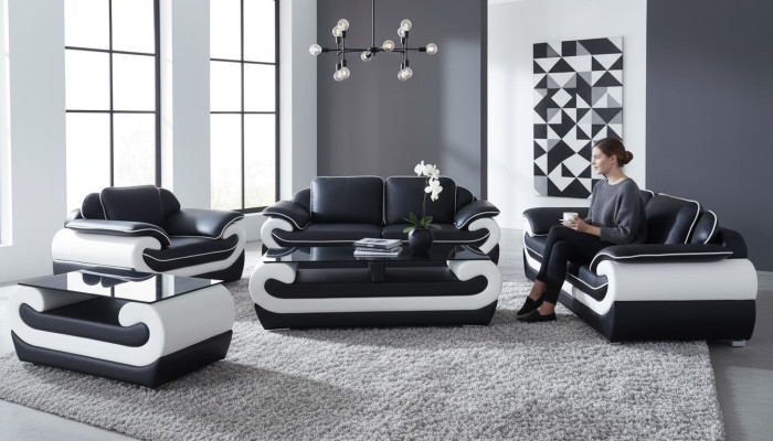 Sofa set + table USB 3+2+1 seater sofa couch sets leather sofas upholstery