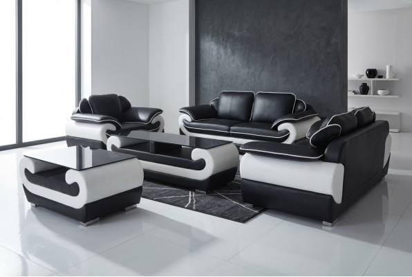 Sofa set + table USB 3+2+1 seater sofa couch sets leather sofas upholstery