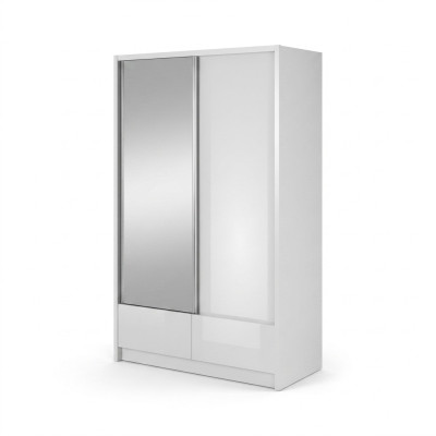 Wardrobe Storage 130cm Shelf Cabinet Archive Sliding Doors Sliding Doors Office