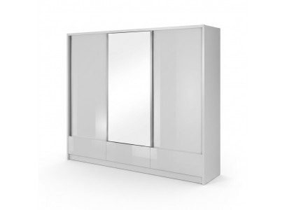 Large Bedroom Floating Door Wardrobe 250cm Clothes Wardrobes
