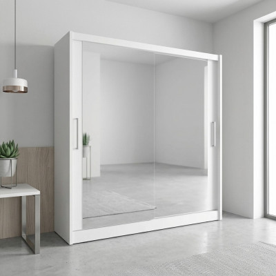 Bedroom mirror sliding doors wardrobe 200cm clothes wardrobes sliding doors