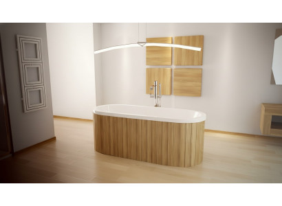 Luxury Bathtub Rectangular Freestanding Tub Bathroom Tubs Acrylic White Oval