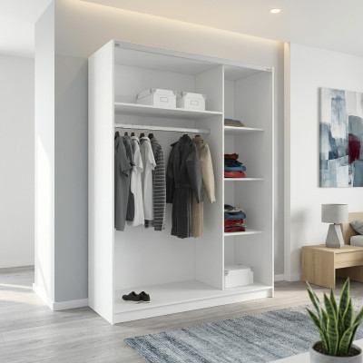 Wardrobe storage shelf cabinet archive sliding doors sliding doors office 150cm