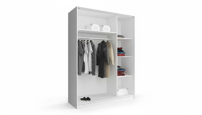Wardrobe storage shelf cabinet archive sliding doors sliding doors office 150cm