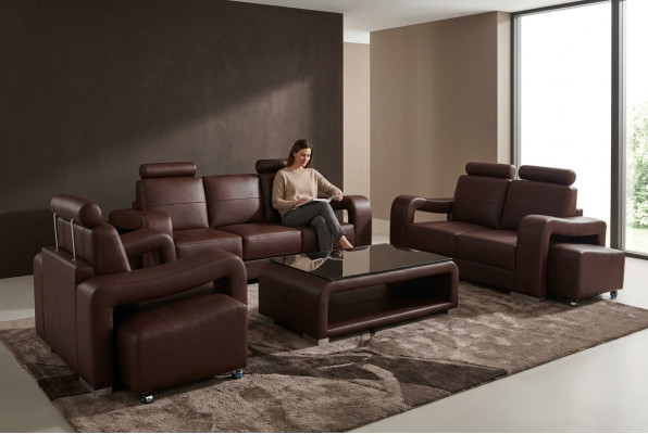 Leather sofa set with USB upholstered couches sofas luxury new living room suite 3+2+1