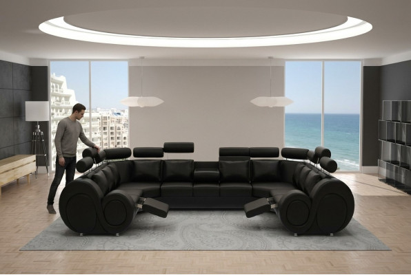 Designer living landscape corner couch with USB couch sofa upholstery leather sofa sofas new