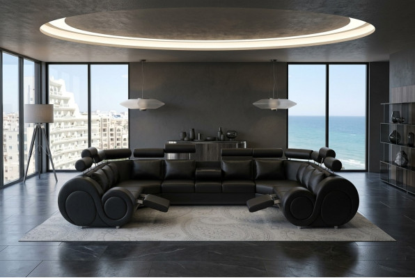 Designer living landscape corner couch with USB couch sofa upholstery leather sofa sofas new