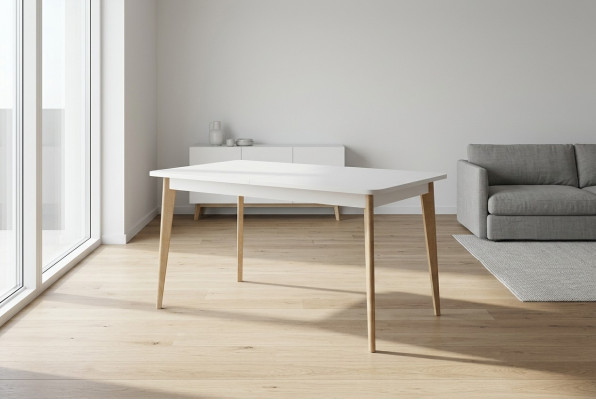 Modern wooden dining table table wood tables 140/180cm dining room extendable