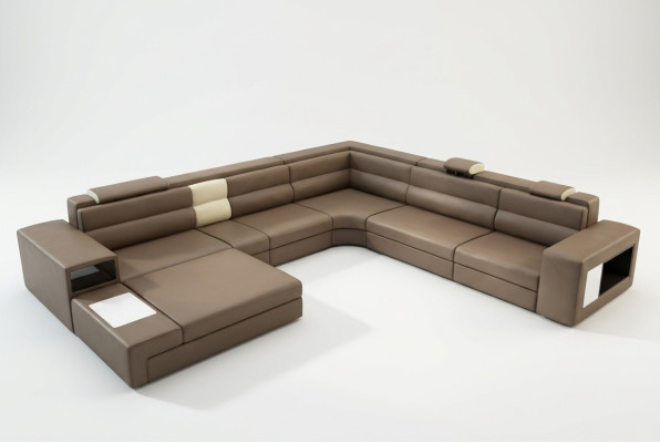 Sectional sofa with USB couch upholstery set design leather fabric living landscape