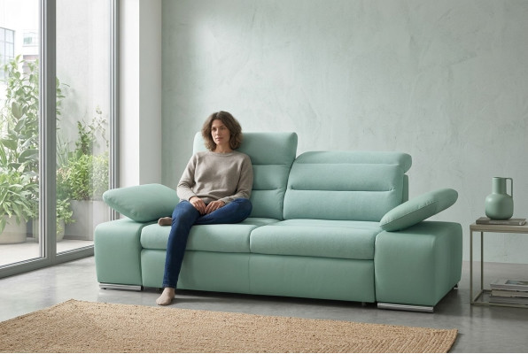Three-seater multifunction couch sofa design upholstery living room furniture fabric textile