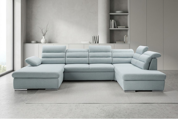 Corner sofa U-shape sofa set with sleeping function living area sofa couch upholstery