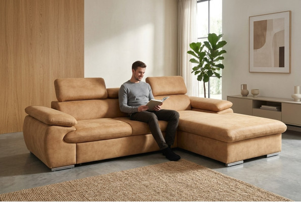 Sectional sofa L-shape sleeper sofa sectional sofa corner couch bed box sofa living landscape new