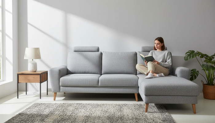 Design corner sofa couch multifunctional living landscape, textile, upholstery, sofas, leather, new