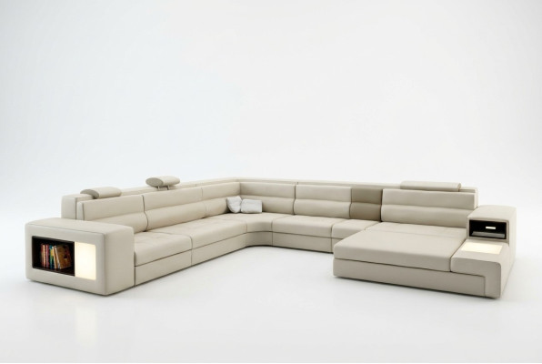 Corner sofa set, seating area, leather, modern sofa, couch, upholstery, living landscape, USB