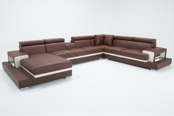 Design leather upholstered seating room living sofa corner couch with USB designer suite